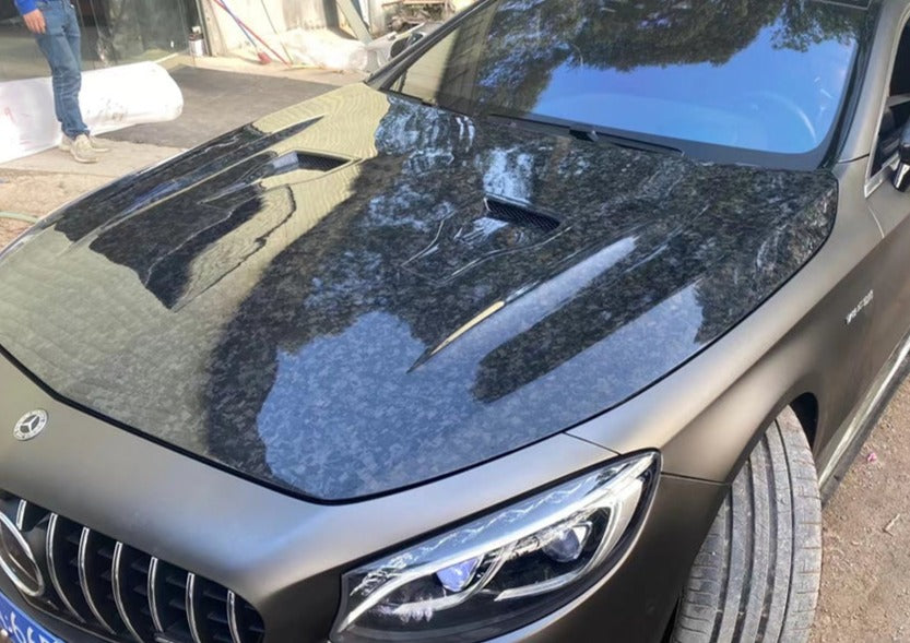 Forged Carbon Fiber Hood (For S63 AMG)