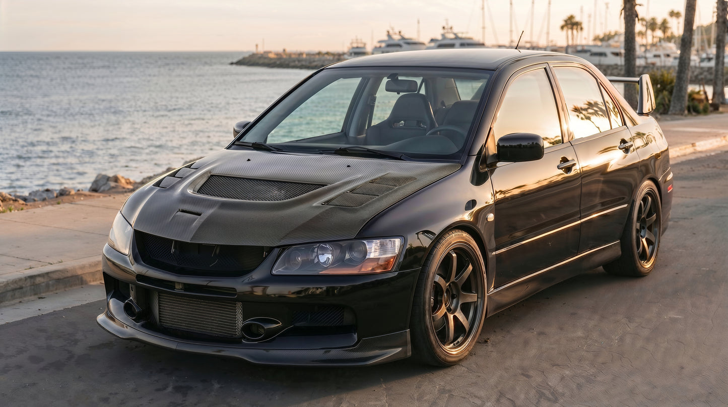 Carbon Fibre Varis Style Hood – Evo 7 / 8 / 9